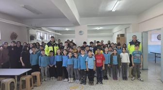 Merzifon'da öğrencilere trafik kuralları eğitimi verildi