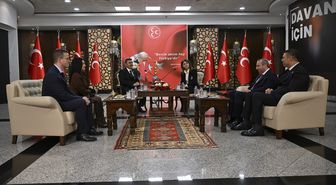 MHP Genel Merkezi'nde siyasi partiler arası bayramlaşma