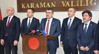 Milli Eğitim Bakanı Tekin, Karaman'da konuştu Açıklaması
