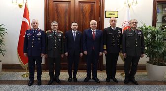 Milli Savunma Bakanı Güler, Adalet Bakanı Gürlek'i ziyaret etti