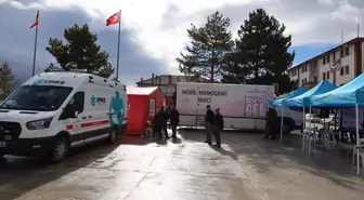 Mobil mamografi aracı Orta'da hizmet vermeye başladı