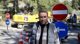 Muğla'da heyelan yaşanan alan havadan görüntülendi
