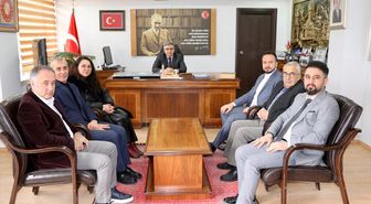 Muhasebe Haftası dolayısıyla Merzifon Kaymakamı Karaaslan'a ziyaret