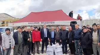 Nallıhan Belediyesinden çiftçilere destek