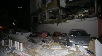 Niğde'de bir apartmandaki doğal gaz patlamasında 16 kişi yaralandı
