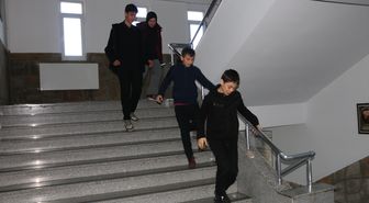 Of'ta deprem tahliye tatbikatı yapıldı