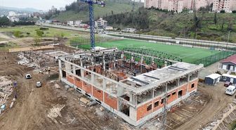 Ordu'da spor kompleksinin inşası devam ediyor