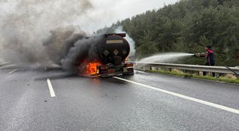 Osmaniye'de tankerde çıkan yangın söndürüldü