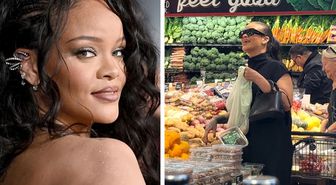 Rihanna'yı markette gören kadın şaşkınlığını gizleyemedi