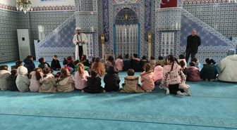 Şabanözü Macide Anne Anaokulu öğrencilerinden cami ziyareti