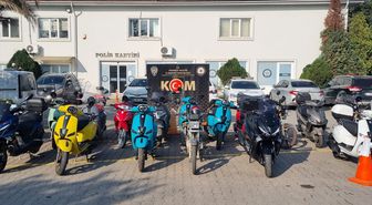 Sakarya merkezli 19 ilde usulsüz satılan 658 motosiklet ele geçirildi