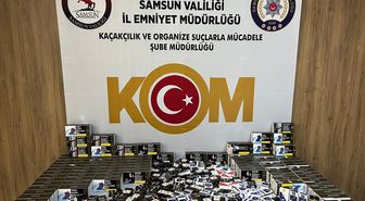 Samsun'da 22 bin makaron ele geçirilen operasyonda 4 şüpheli gözaltına alındı