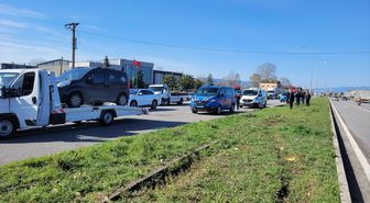 Samsun'da iki aracın çarptığı yaya hayatını kaybetti