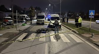 Samsun'da minibüsle çarpışan motosikletteki 1 kişi öldü
