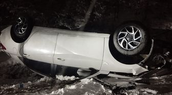 Samsun'da otomobilin devrilmesi sonucu 4 kişi yaralandı