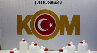 Samsun'da sahte içki operasyonunda 1 zanlı yakalandı