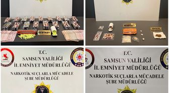 Samsun'da uyuşturucu operasyonlarında 10 zanlı yakalandı