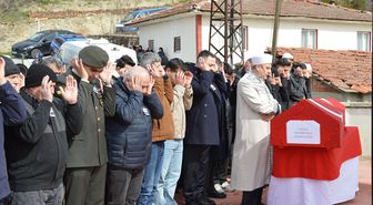 Samsun'da vefat eden Kıbrıs gazisi askeri törenle toprağa verildi
