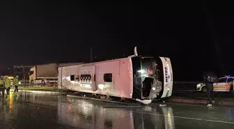 Samsun'da yolcu otobüsü devrildi, 6 kişi yaralandı