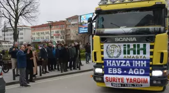 Samsun'dan Suriye'ye 520 çuval un gönderildi