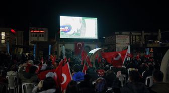 Samsun ve çevre illerde Kosova-Türkiye maçı dev ekranlardan izlendi