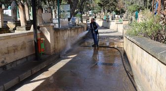 Şanlıurfa'da mezarlıklarda bayram düzenlemesi