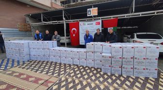 Şanlıurfa'daki ihtiyaç sahibi 150 aileye gıda kolisi desteği