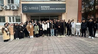 Sason'dan gençler 'Gençler Bakanlığında' programı kapsamında Ankara'ya gitti