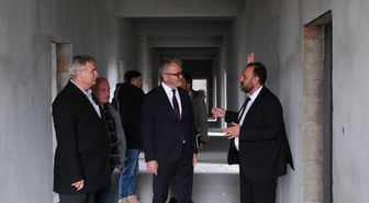 Seydişehir Belediye Başkanı Ustaoğlu, Kur'an kursu inşaatında incelemede bulundu