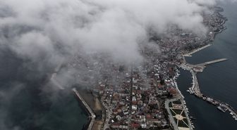 Sinop sis bulutları arasında görüntülendi