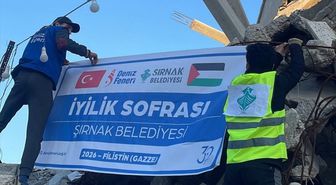 Şırnak Belediyesi Gazze'de her gün 1000 kişiye iftar veriyor