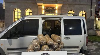 Sivas'ta 186 kilogram gümrük kaçağı tütün ele geçirildi