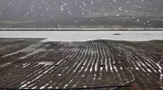 Sivas'ta yüzlerce dönüm tarım arazisi su altında kaldı
