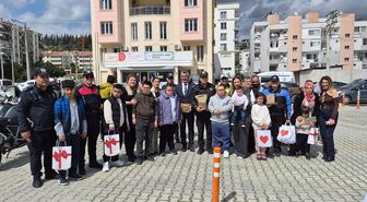 Söke'de polisler, down sendromlu çocuklarla buluştu