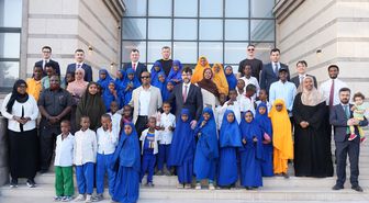 Somali'de Türk Büyükelçiliğinde özel gereksinimli çocuklar için film günü düzenlendi