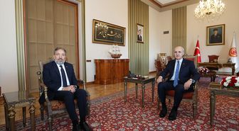 TBMM Başkanı Kurtulmuş, Diyanet İşleri Başkanı Arpaguş'u kabul etti