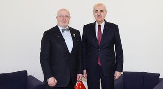 TBMM Başkanı Kurtulmuş, Litvanya Meclis Başkanı Olekas ile Zagreb'de görüştü