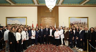 TBMM Başkanı Kurtulmuş, Meclis personeliyle bayramlaştı