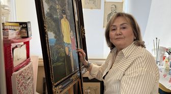 Tekirdağ'da 74 yaşındaki ressam 40 yıldır hayallerini tuvale yansıtıyor
