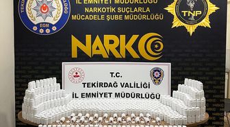 Tekirdağ'da evinde 81 bin 700 sentetik ecza hap ele geçirilen zanlı tutuklandı