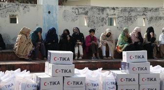 TİKA'dan Pakistan'daki ihtiyaç sahibi ailelere gıda yardımı