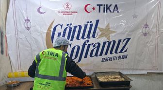 TİKA Halep'te engelli yetim çocuklar ve anneleri için 'Gönül Sofrası' iftarı düzenledi