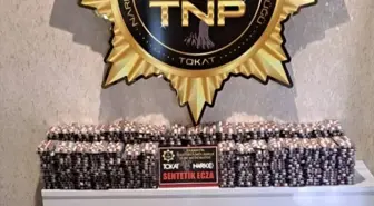 Tokat'ta 55 bin 440 adet sentetik ecza ele geçirildi