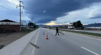 Tokat'ta şiddetli rüzgar fabrika çatısını uçurdu