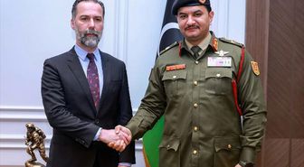 Trablus Büyükelçisi Begeç, Libya Ulusal Ordusu Genel Komutan Yardımcısı Saddam Hafter ile görüştü