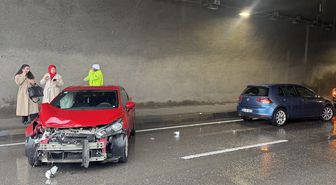 Trabzon'da devrilen otomobildeki 2 kişi yaralandı
