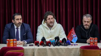 Trabzonspor Kulübü Asbaşkanı Kafkas ve teknik direktör Tekke, basın mensuplarıyla bir araya geldi