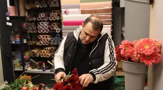 Trakya'da Sevgililer Günü yoğunluğu çiçekçilere yansıdı