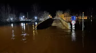 Tunca Nehri'nde debinin yükselmesi nedeniyle uyarı seviyesi 'kırmızı'ya yükseltildi