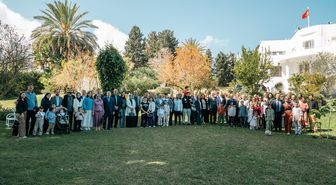 Tunus'taki Türk toplumu bayram coşkusunu Büyükelçilikte yaşadı